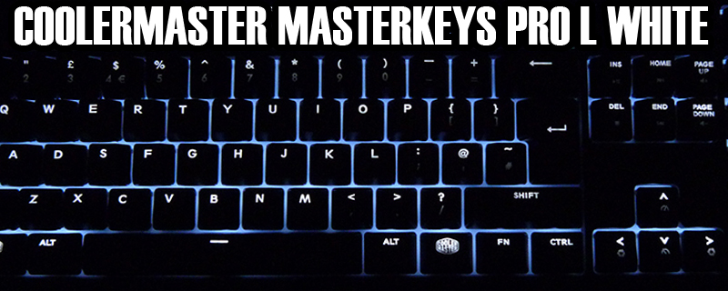 Coolermaster Masterkeys Pro L White Keyboard Review