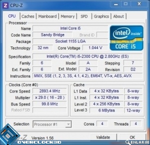 i7 2600k, i5 2500k & 2300 1155 Sandy Bridge Review