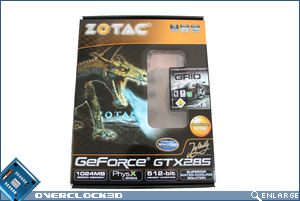 Zotac GTX285 Infinity Edition PCIe Graphics Card