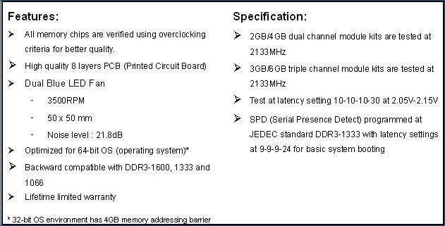 A-DATA Releases DDR3-2133X v2.0 Kit