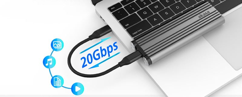 Akasa delivers 20Gbps connectivity with its USB 3.2 M.2 NVMe SSD enclosure
