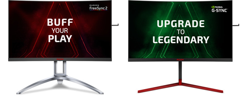 AOC Unveils Curved AGON 3 G-Sync and FreeSync 2 HDR Gaming Monitors