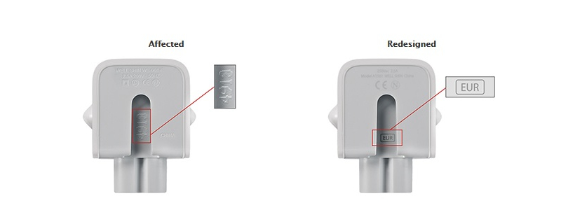 Apple issue recall worldwide for AC wall plugs up to 12 years old