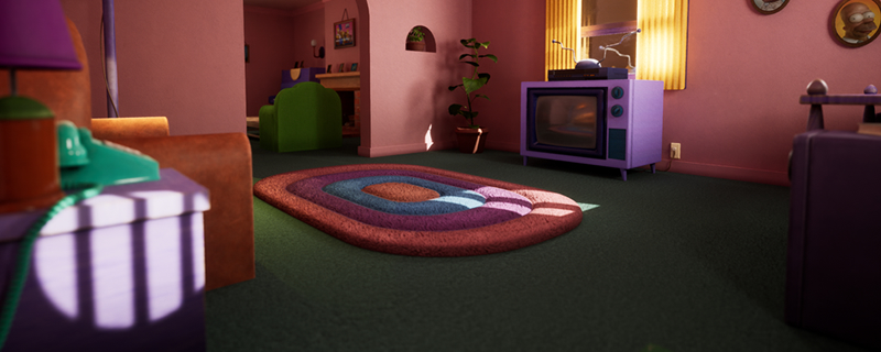 Artist Recreates The Simpsons’ Living Room With Ray Tracing, Unreal Engine, and Blender
