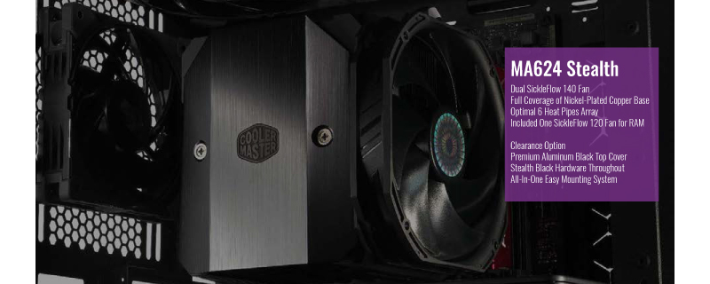 Cooler Master’s MasterAir MA624 Stealth Leaks onto the web – An NH-D15 competitor?