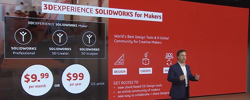 Dassault Systemes launches 3DEXPERINCE SOLIDWORKS for Makers