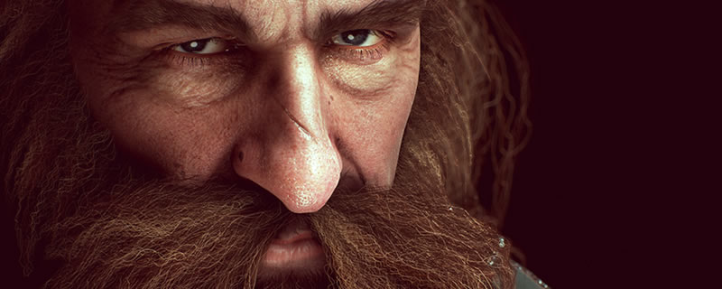 Dwarf Dwalin Realtime Model created in Unreal engine 4