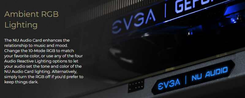 EVGA Launches their NU-Audio Audiophile-grade Sound Card