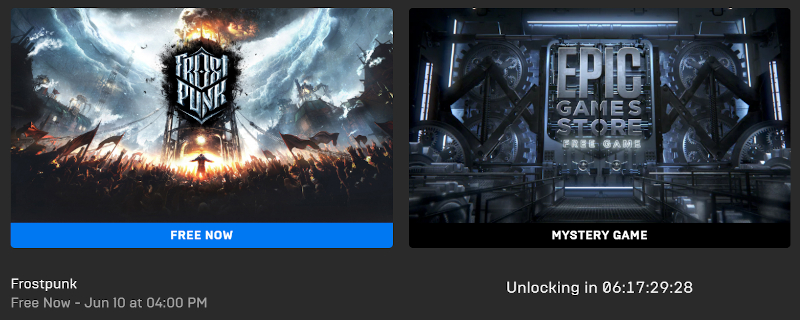 Frostpunk is currently available for free on the Epic Games Store