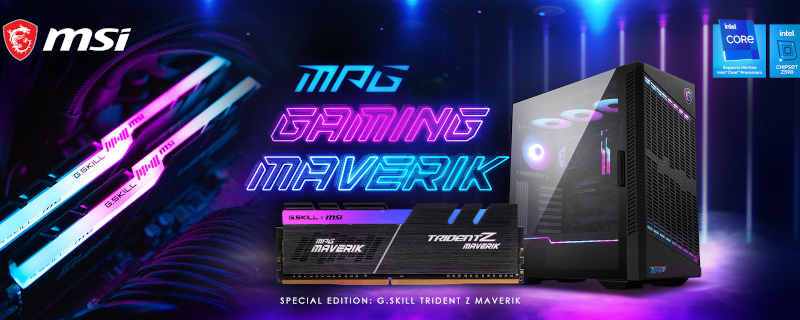 G.SKILL announced Co-Branded Trident-Z Maverick DDR4 Memory Kits with MSI