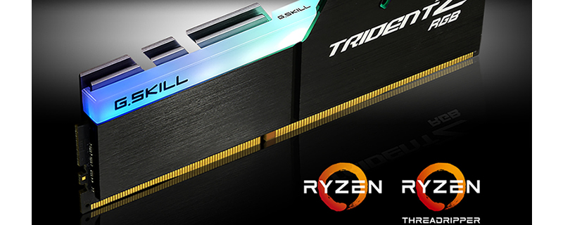 G.Skill releases Ryzen Optimised Trident-Z RGB DDR4 memory