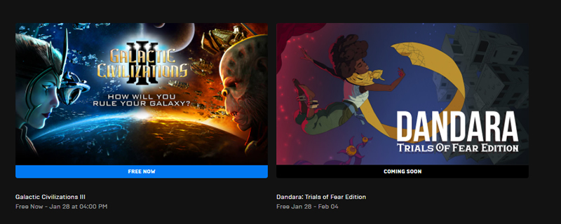 Galactic Civilizations III is currently available for free on the Epic Games Store