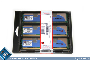 Kingston HyperX DDR3 CL9 2000mhz 3GB Triple channel kit