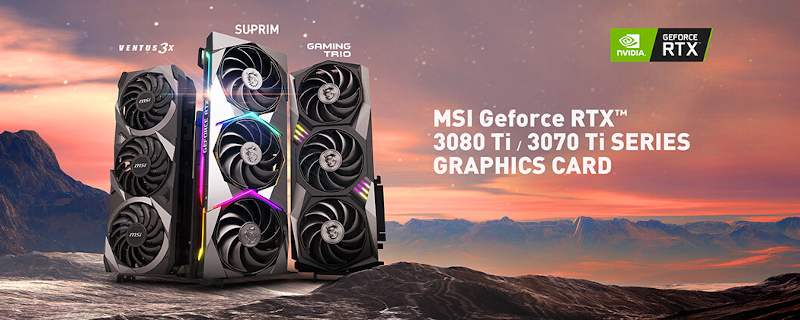 MSI reveals its GeForce RTX 3080 Ti and RTX 3070 Ti GPU Family