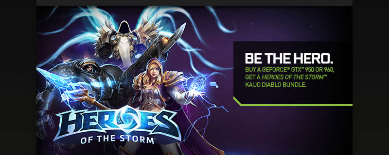 Nvidia “Be the Hero” Heroes of the Storm bundle
