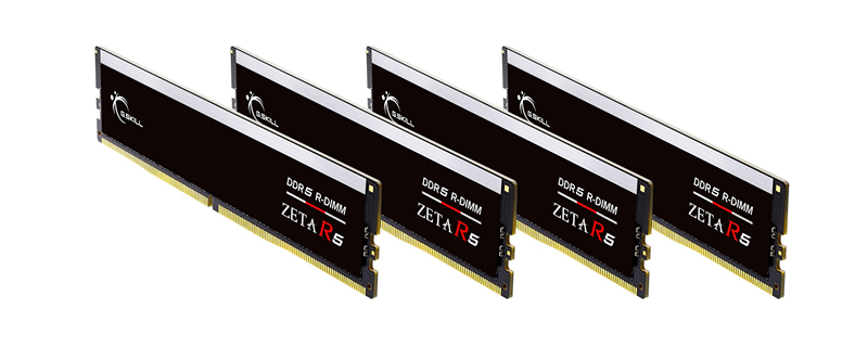 G.Skill’s new Zeta R5 series Registered RAM delivers incredible speeds and ECC support to workstation users