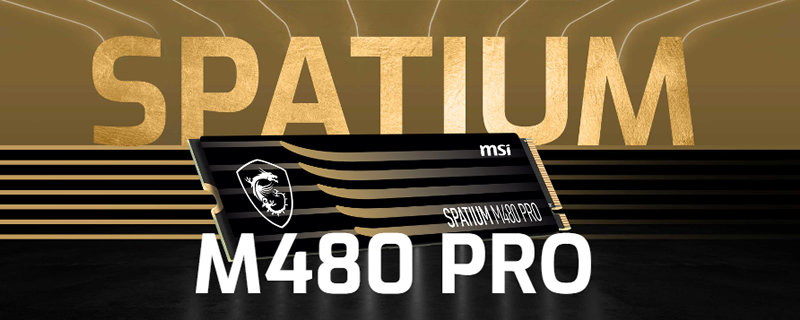 MSI gives their PCIe 4.0 SSD lineup a boost with their new SPATIUM M480 PRO