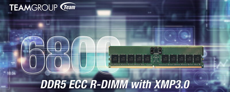 Team Group releases DDR5-6800 ECC R-DIMM memory modules for Sapphire Rapids