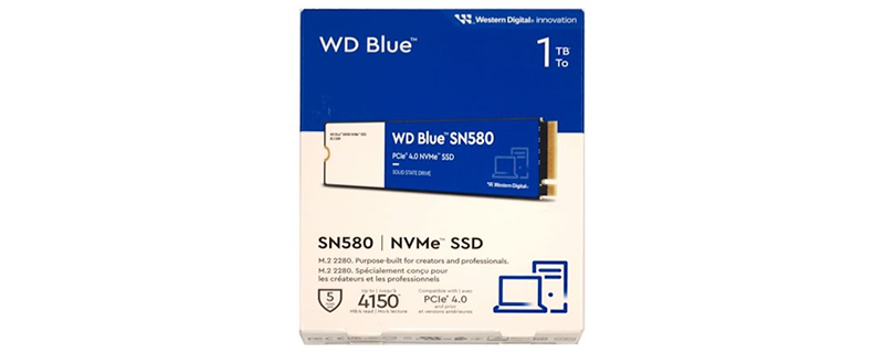 Western Digital updates its WD BLUE series with their new PCIe 4.0 SN580 SSD
